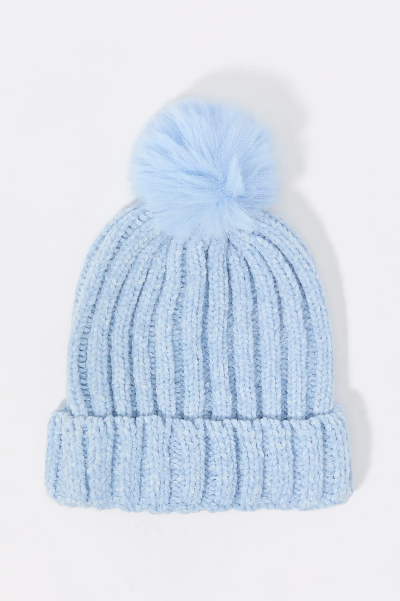 Girls Ribbed Chunky Knit Beanie sold by Urban Planet product image thumbnail 4