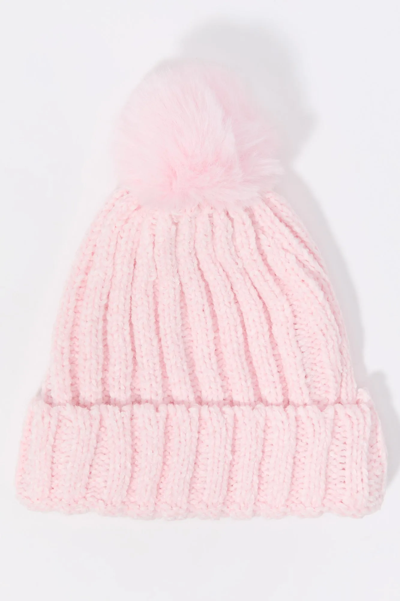 Girls Ribbed Chunky Knit Beanie sold by Urban Planet
