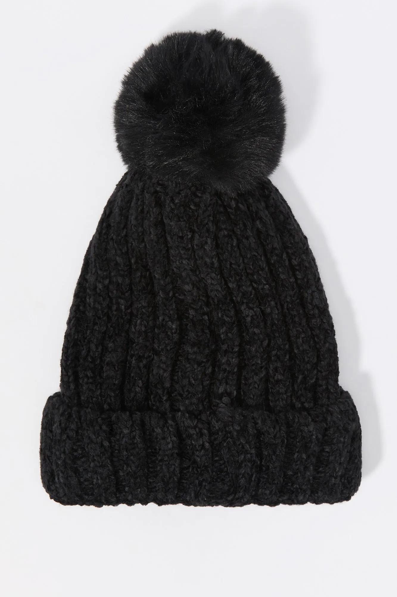 Girls Ribbed Chunky Knit Beanie sold by Urban Planet product image thumbnail 3