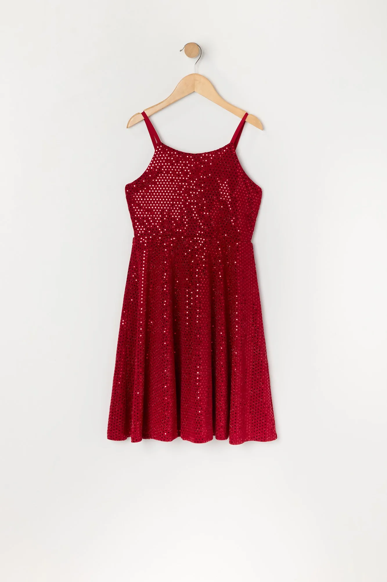 Girls Sequin Skater Dress sold by Urban Planet product image thumbnail 3