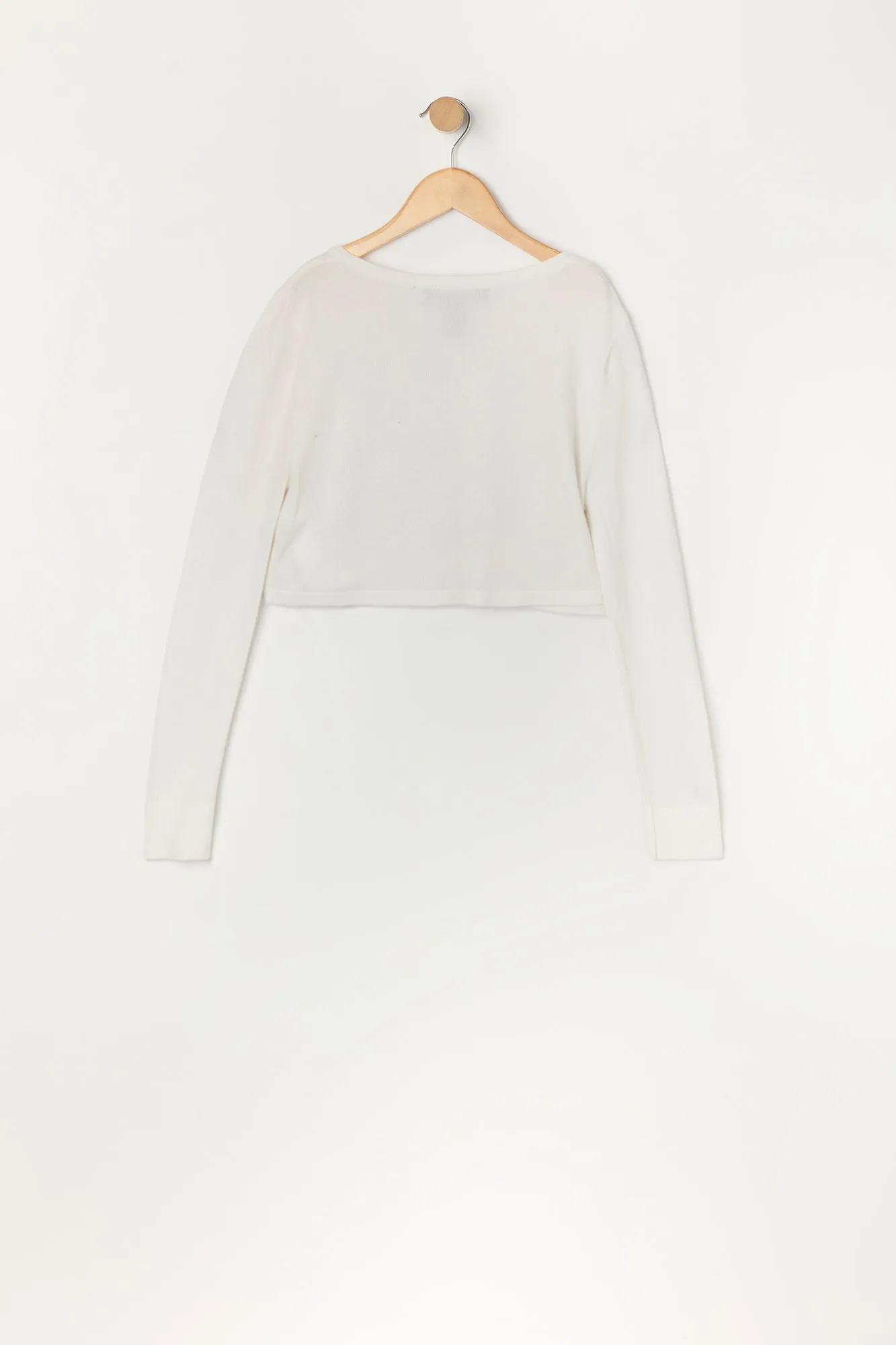 Veste longue boutonnée avec pierres du Rhin pour fille sold by Urban Planet product image thumbnail 2