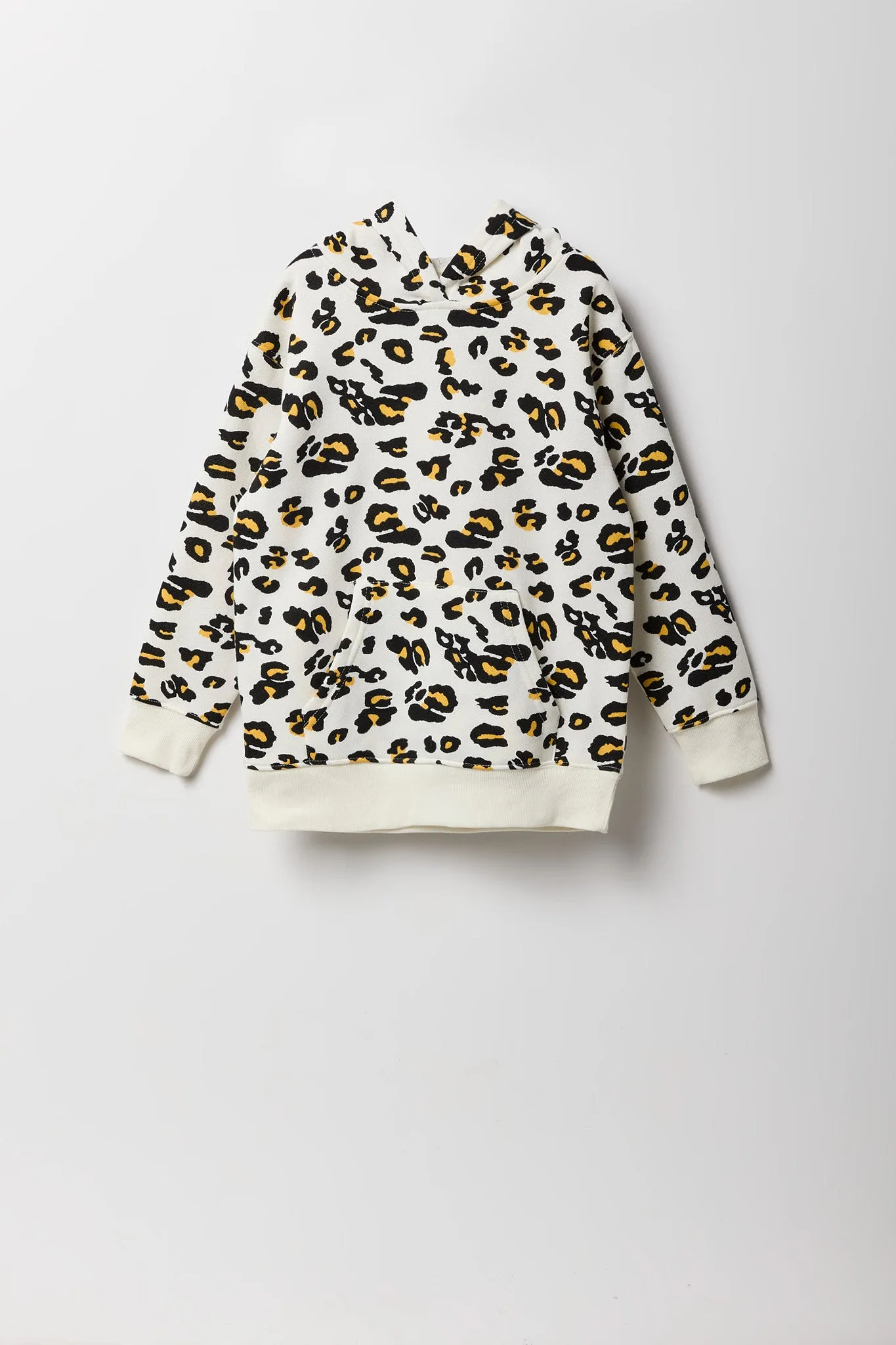 Haut surdimensionné à capuchon en molleton avec motif guépard pour fille sold by Urban Planet