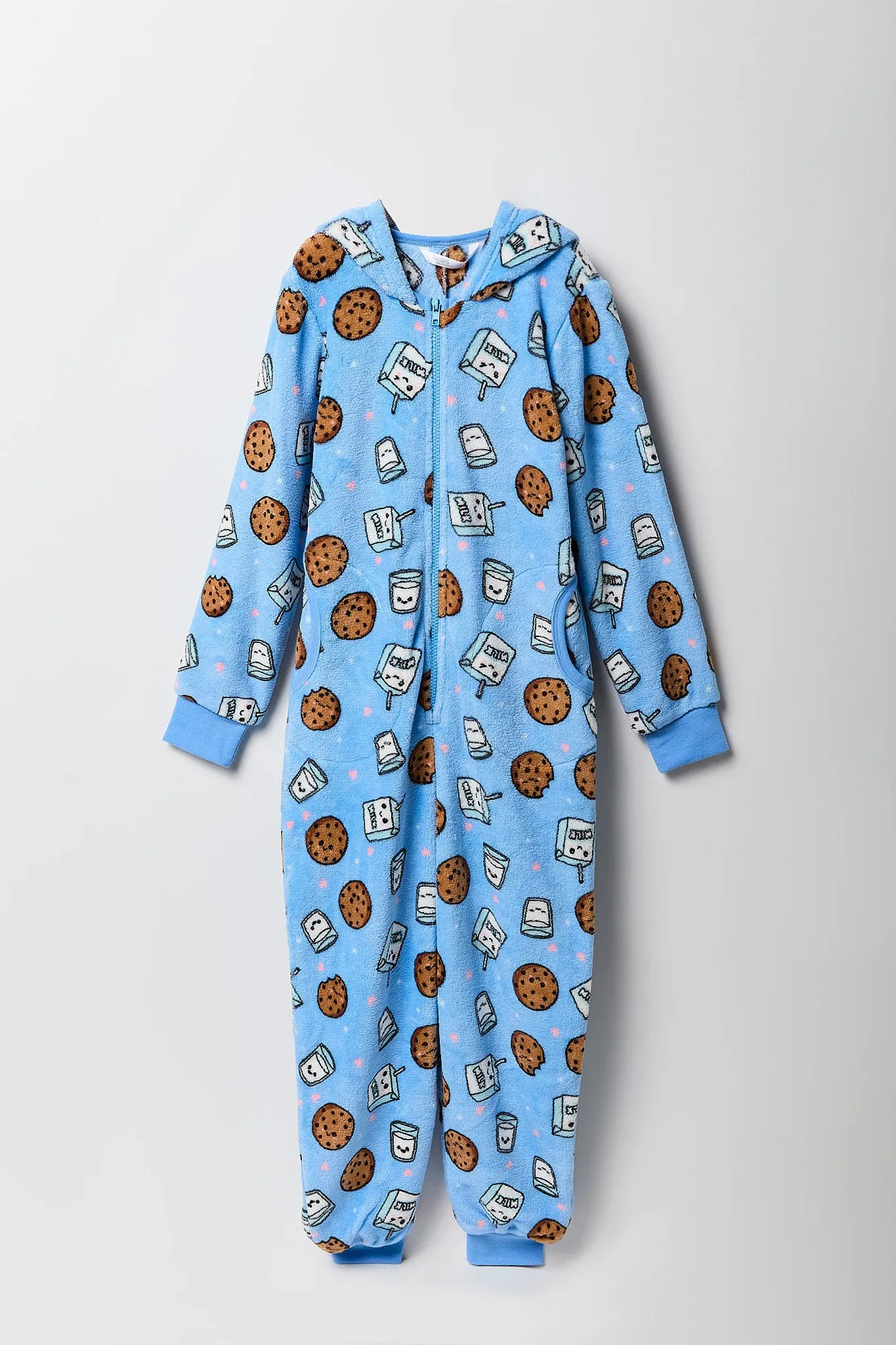 Youth Printed Plush Onesie sold by Urban Planet product image thumbnail 3