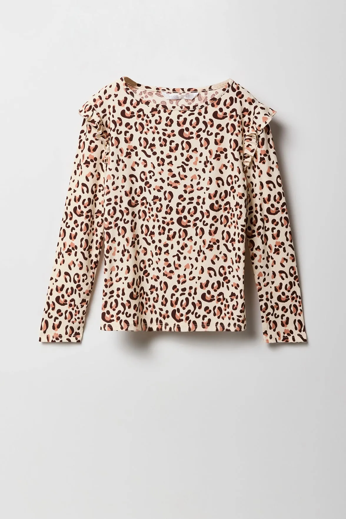 Girls Flutter Shoulder Long Sleeve Top sold by Urban Planet