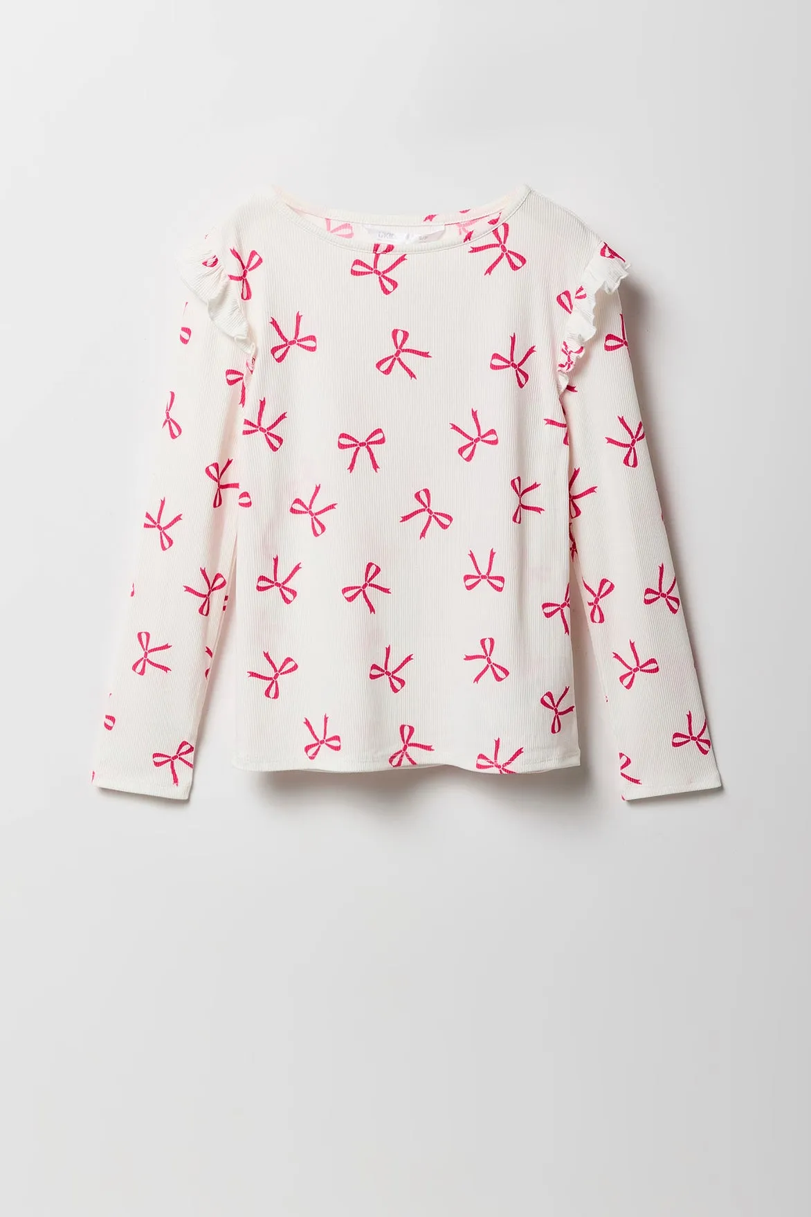 Girls Flutter Shoulder Long Sleeve Top sold by Urban Planet product image thumbnail 5