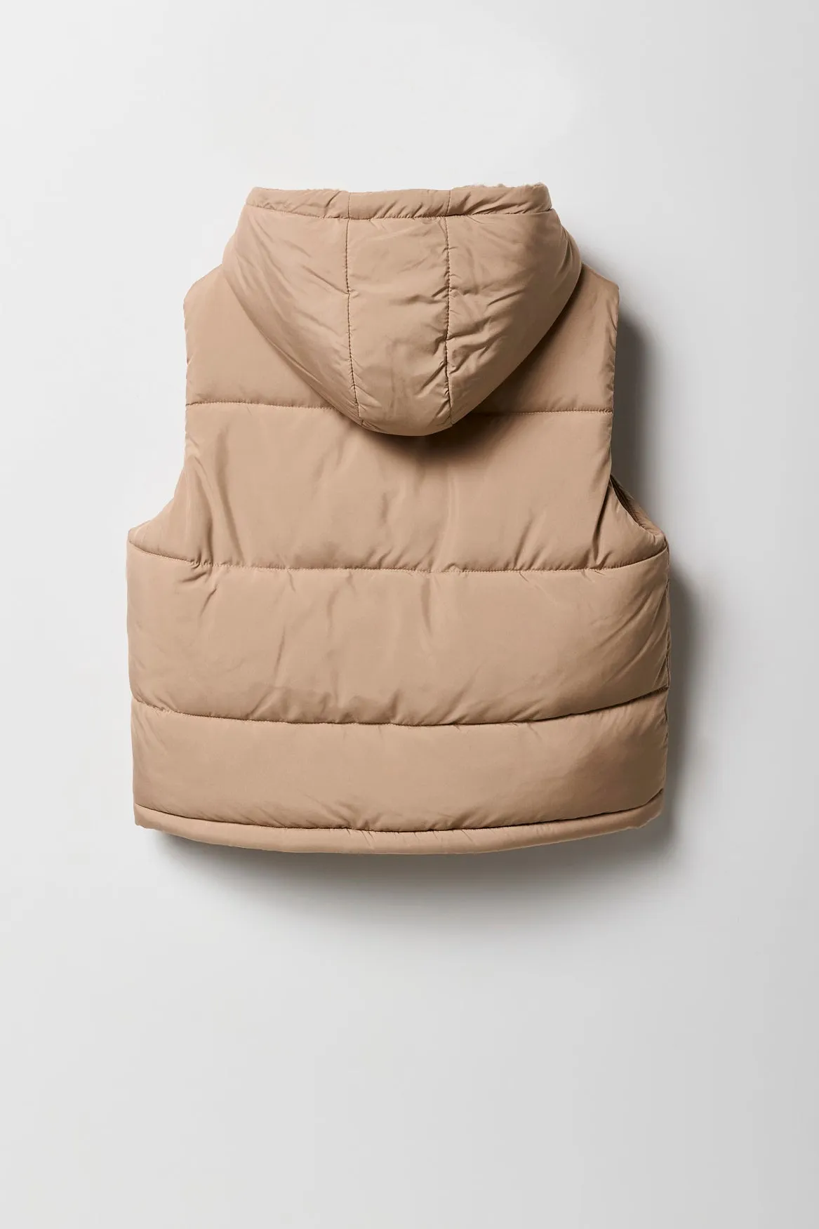 Girls Sherpa Lined Puffer Vest sold by Urban Planet product image thumbnail 2