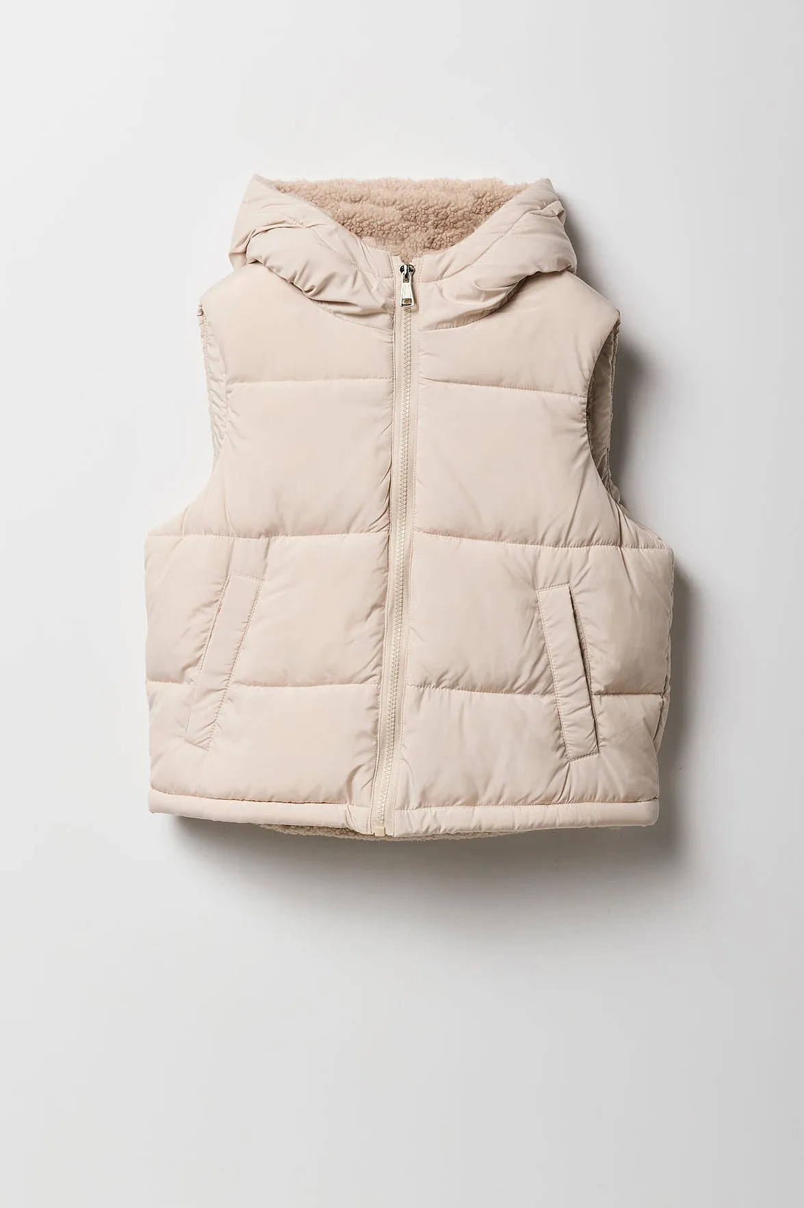 Girls Sherpa Lined Puffer Vest sold by Urban Planet product image thumbnail 5