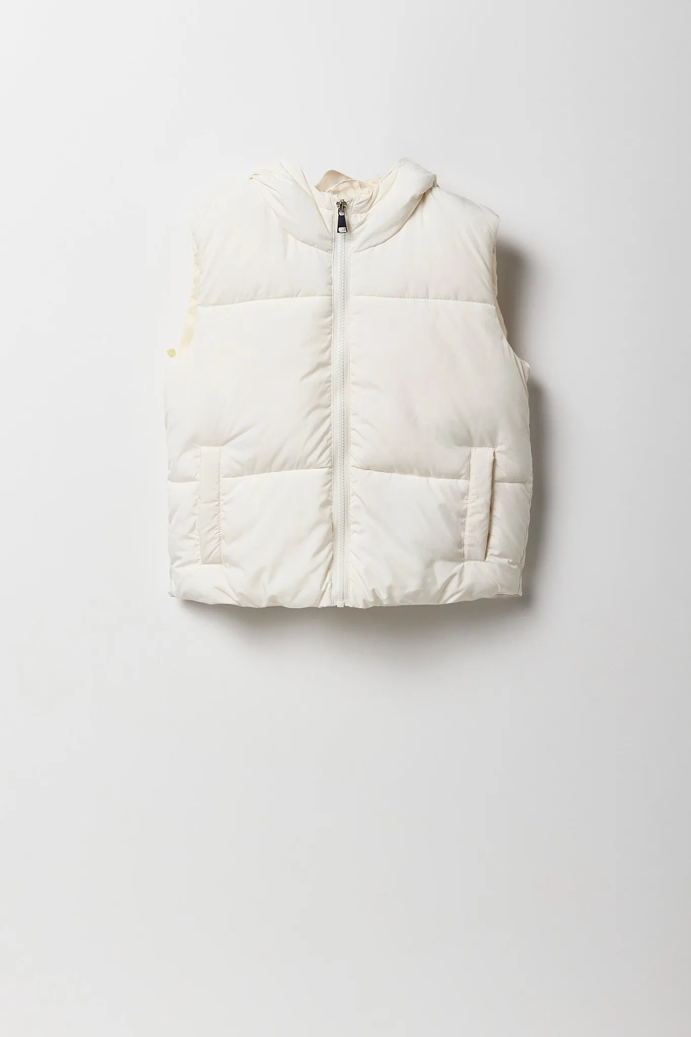 Girls Hooded Puffer Vest sold by Urban Planet product image thumbnail 5