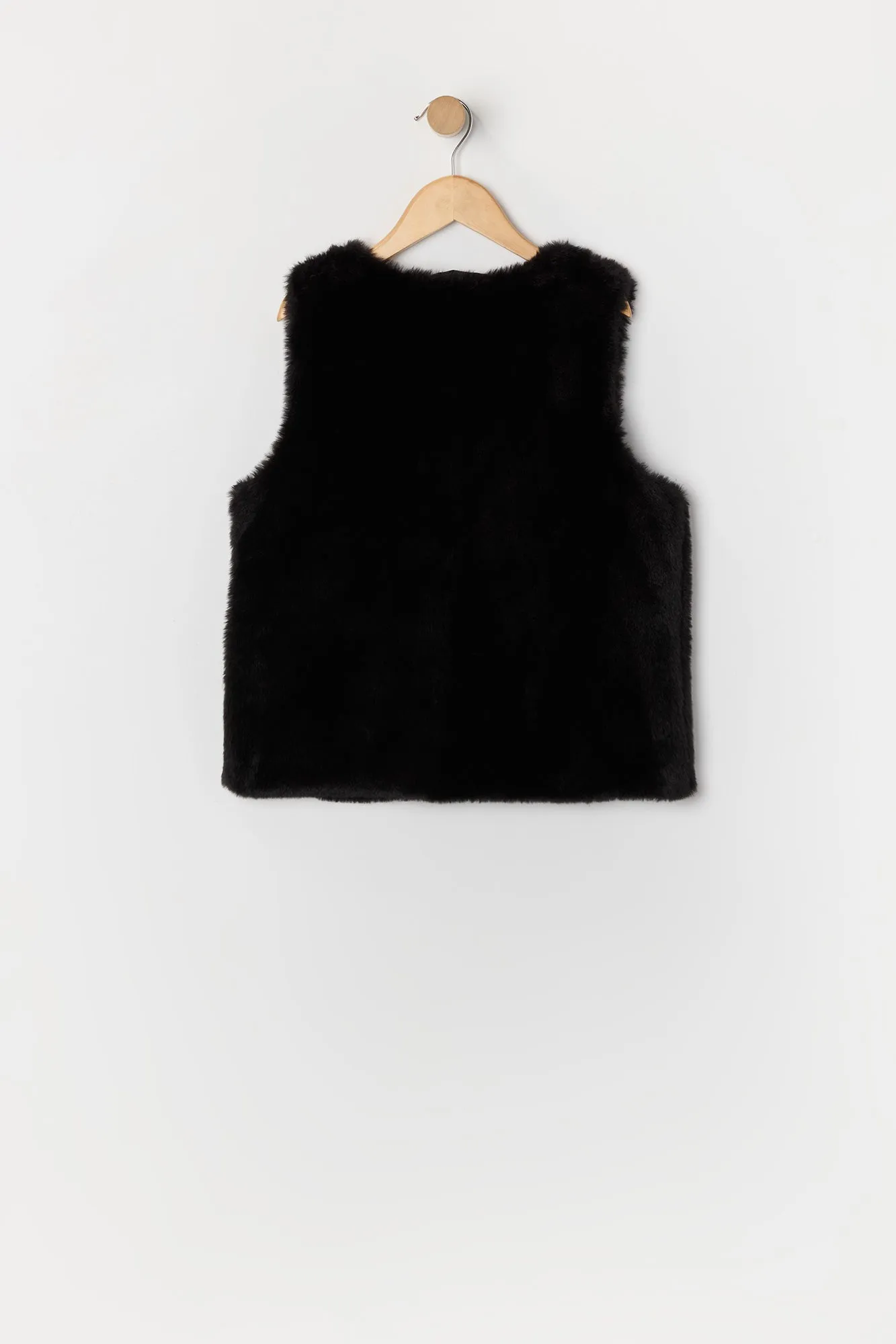 Girls Faux Fur Buttoned Vest sold by Urban Planet product image thumbnail 4
