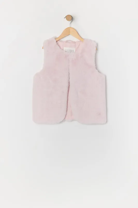 Veste boutonnée en similifourrure pour fille sold by Urban Planet