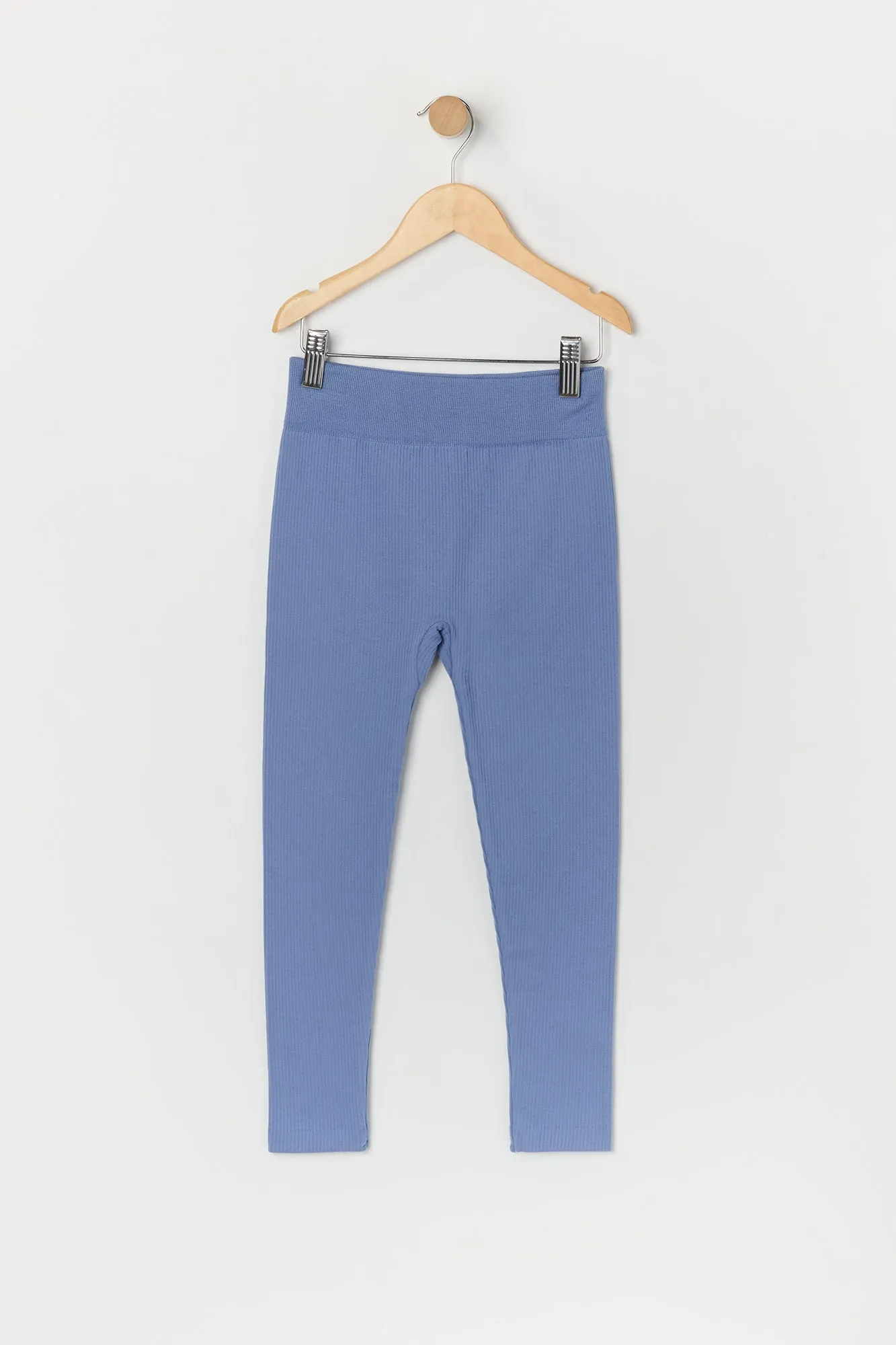 Girls Seamless Ribbed Legging sold by Urban Planet product image thumbnail 3