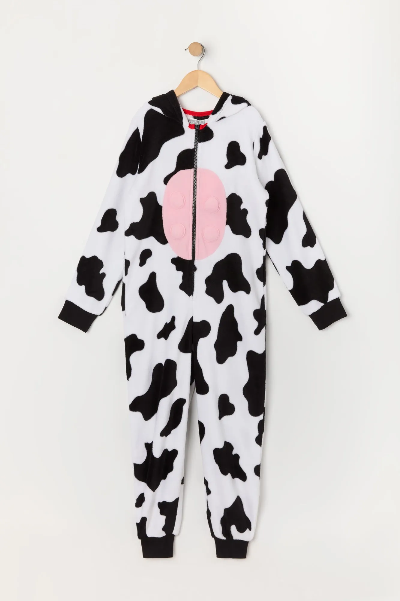 Youth 3D Cow Plush Onesie sold by Urban Planet product image thumbnail 2