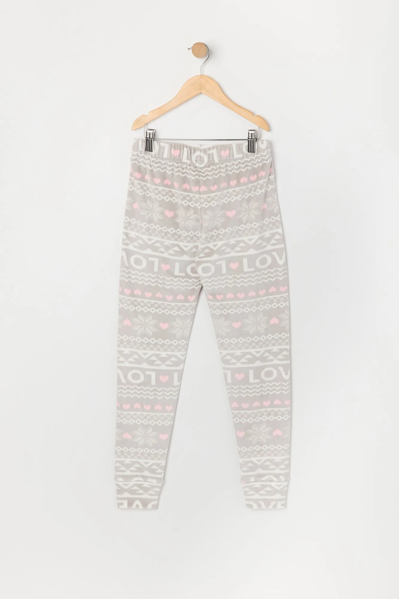 Girls Printed Velour Pajama Jogger sold by Urban Planet product image thumbnail 4