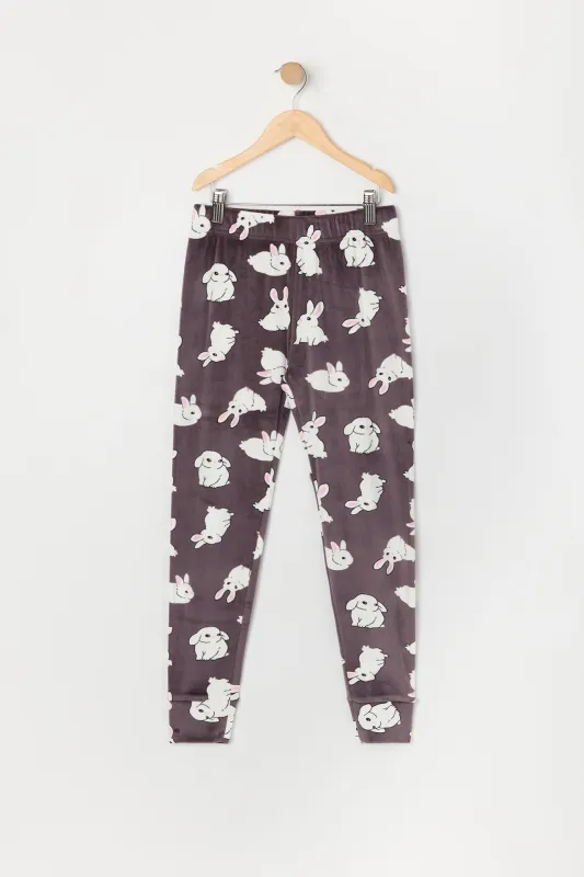 Jogger de pyjama en velours imprimé pour fille sold by Urban Planet