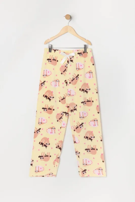 Girls Printed Plush Pajama Pant sold by Urban Planet