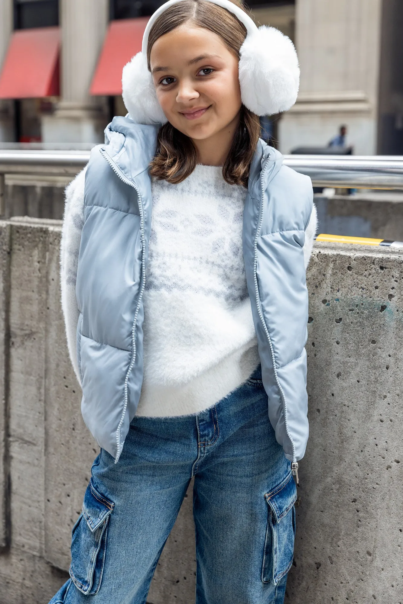 Veste bouffante à capuchon pour fille sold by Urban Planet product image thumbnail 3