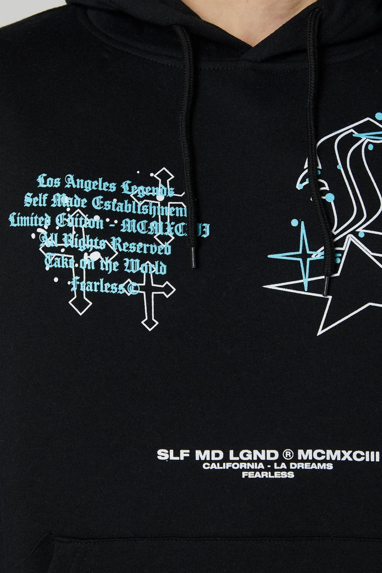 Graphic Fleece Hoodie sold by Urban Planet product image thumbnail 4