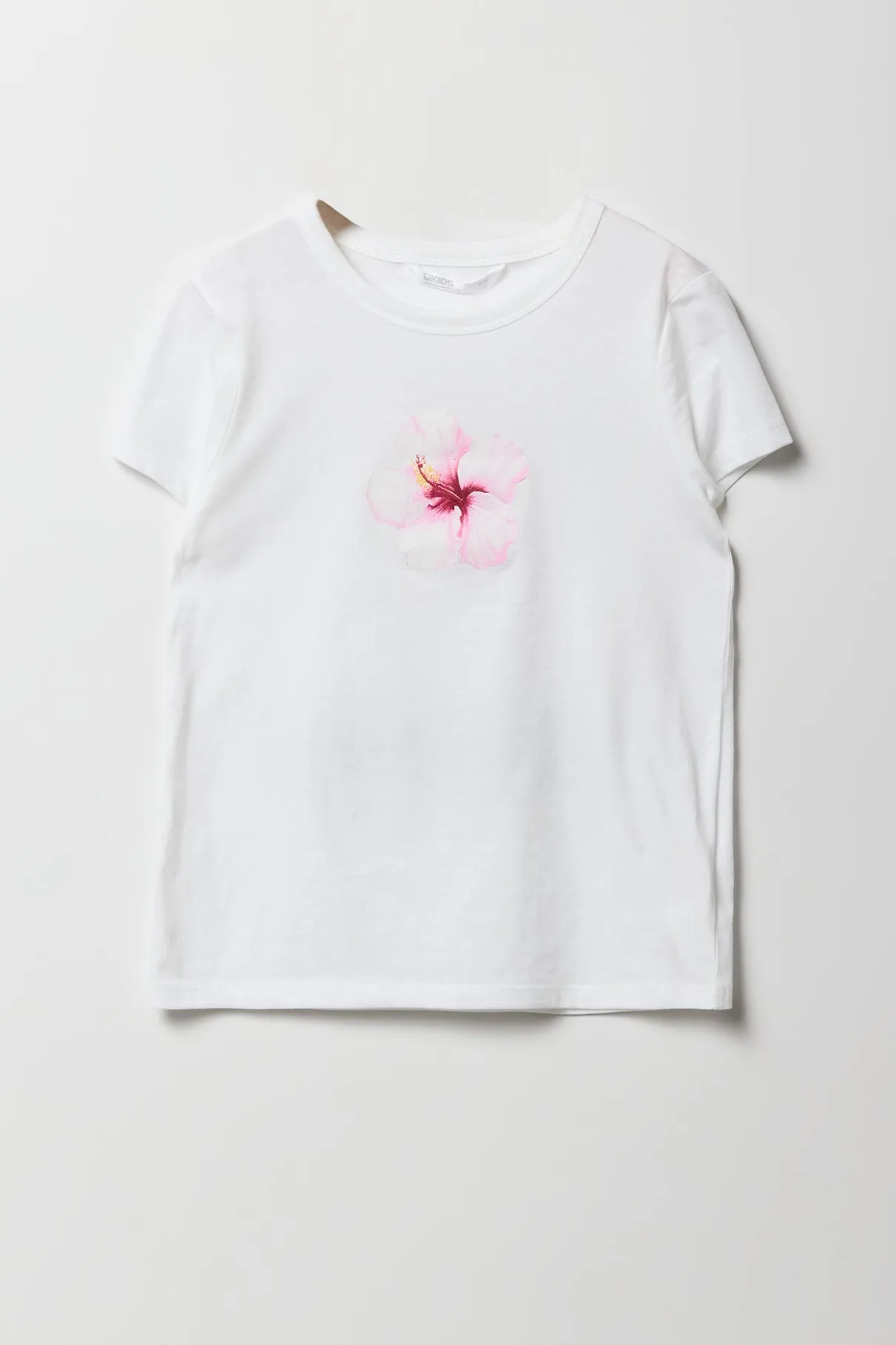 Girls Hibiscus Graphic T-Shirt sold by Urban Planet