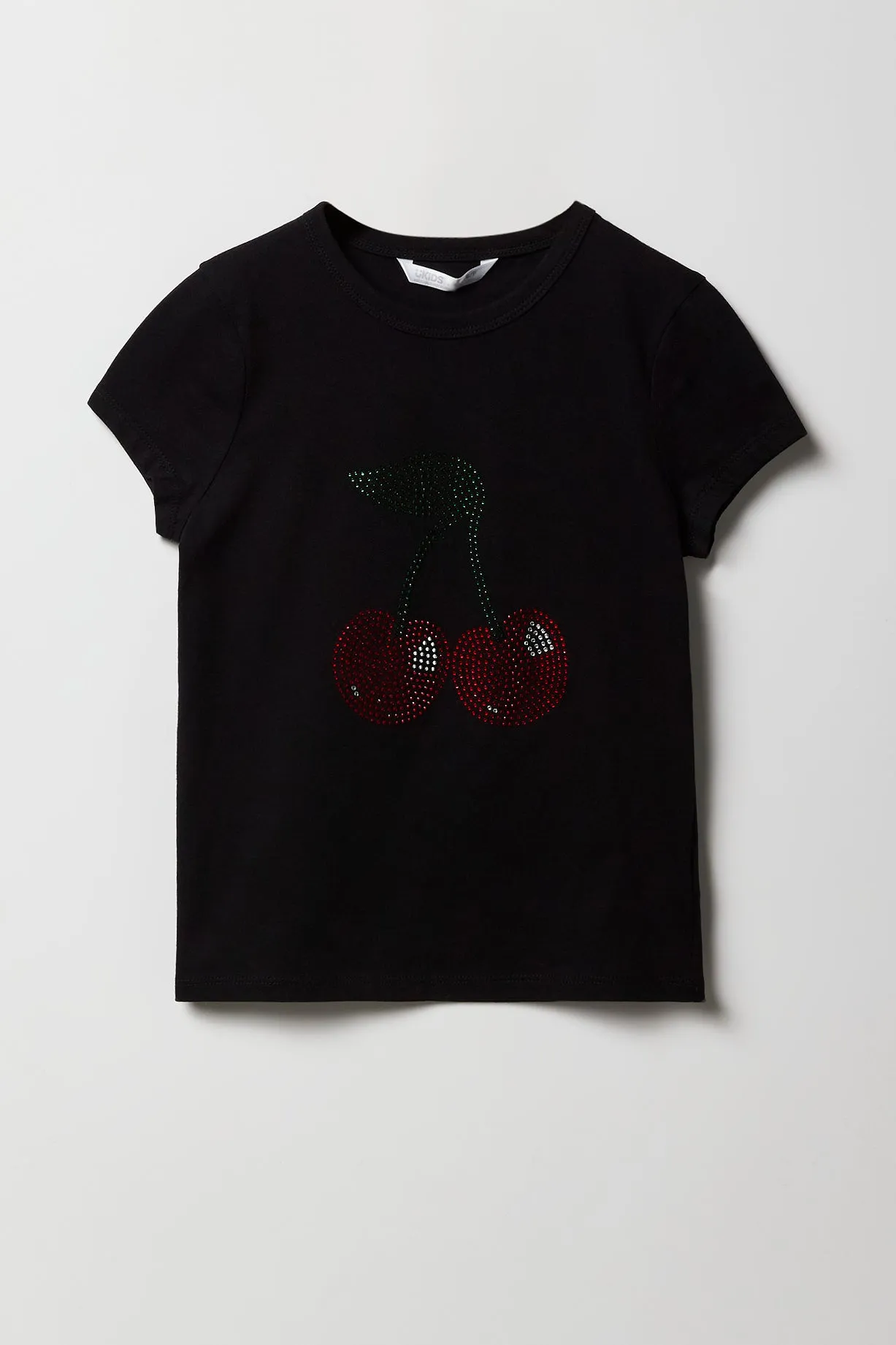 Girls Rhinestone Cherry T-Shirt sold by Urban Planet