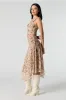 Printed Mesh Asymmetrical Midi Skirt sold by Urban Planet