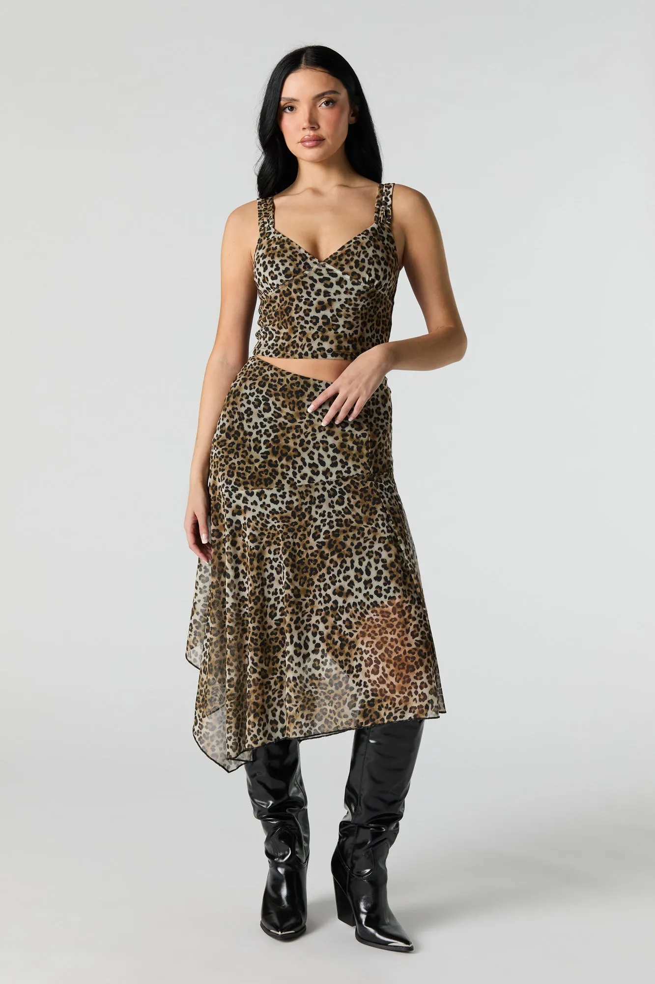 Débardeur en filet imprimé avec encolure en V sold by Urban Planet product image thumbnail 3