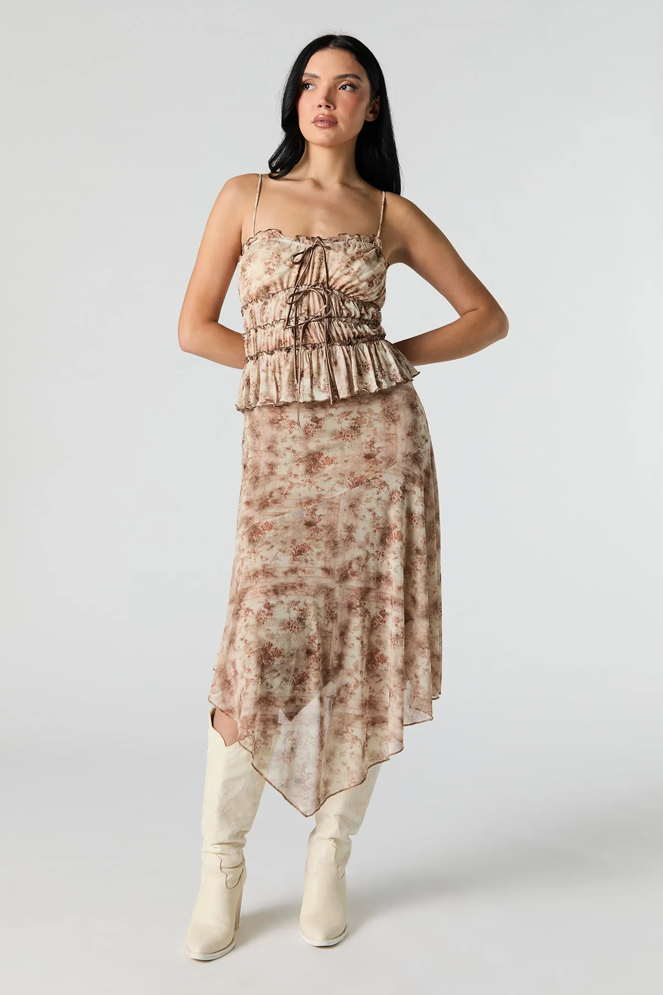 Ruffled Bow Cami sold by Urban Planet product image thumbnail 3