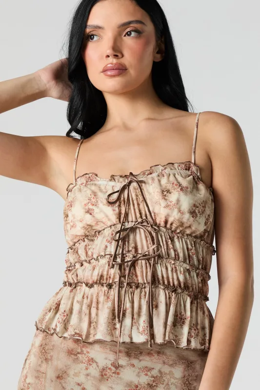 Ruffled Bow Cami sold by Urban Planet