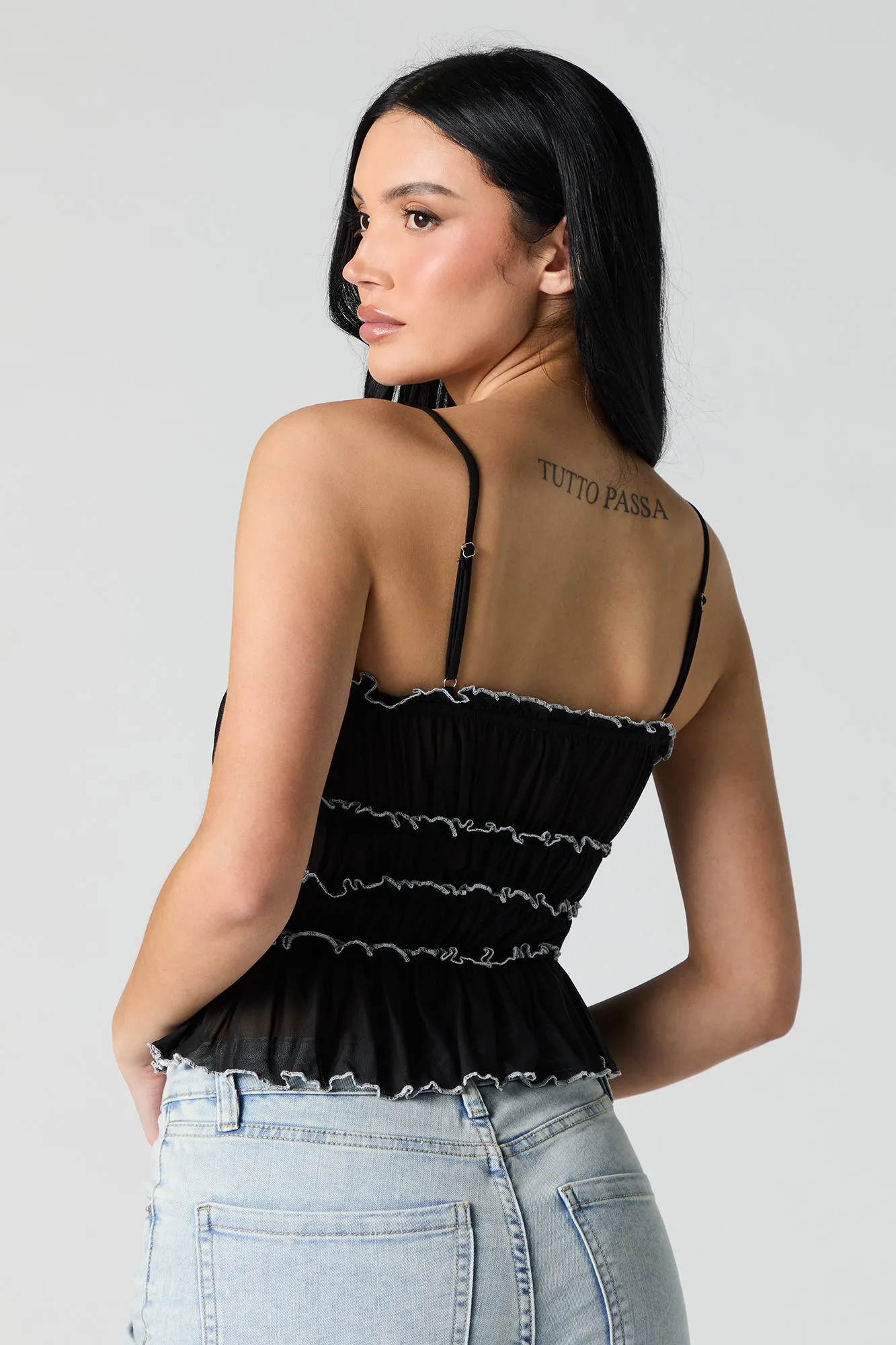 Ruffled Bow Cami sold by Urban Planet product image thumbnail 5