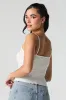 Camisole côtelée sans couture à bordure de dentelle sold by Urban Planet