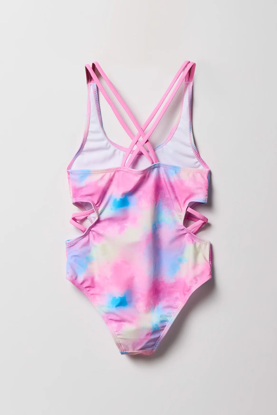 Girls Strappy Cut-Out One Piece Swimsuit sold by Urban Planet product image thumbnail 2