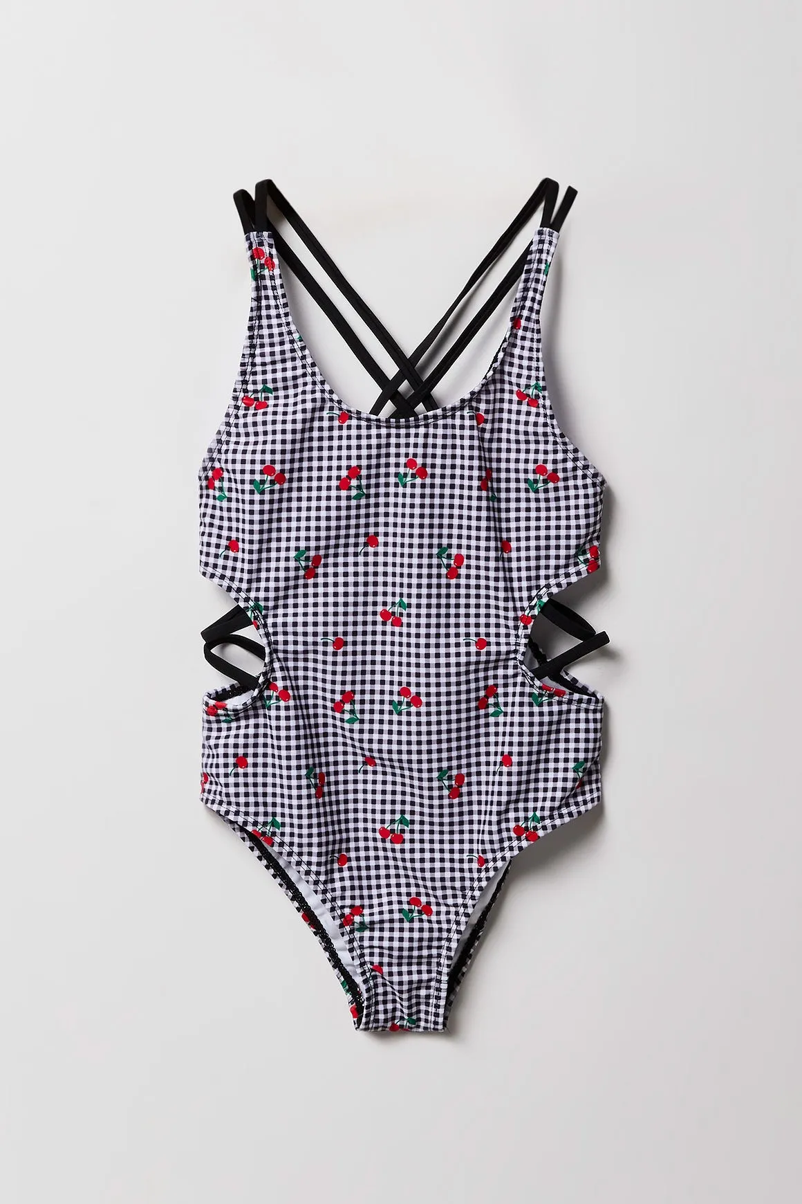 Girls Strappy Cut-Out One Piece Swimsuit sold by Urban Planet product image thumbnail 5