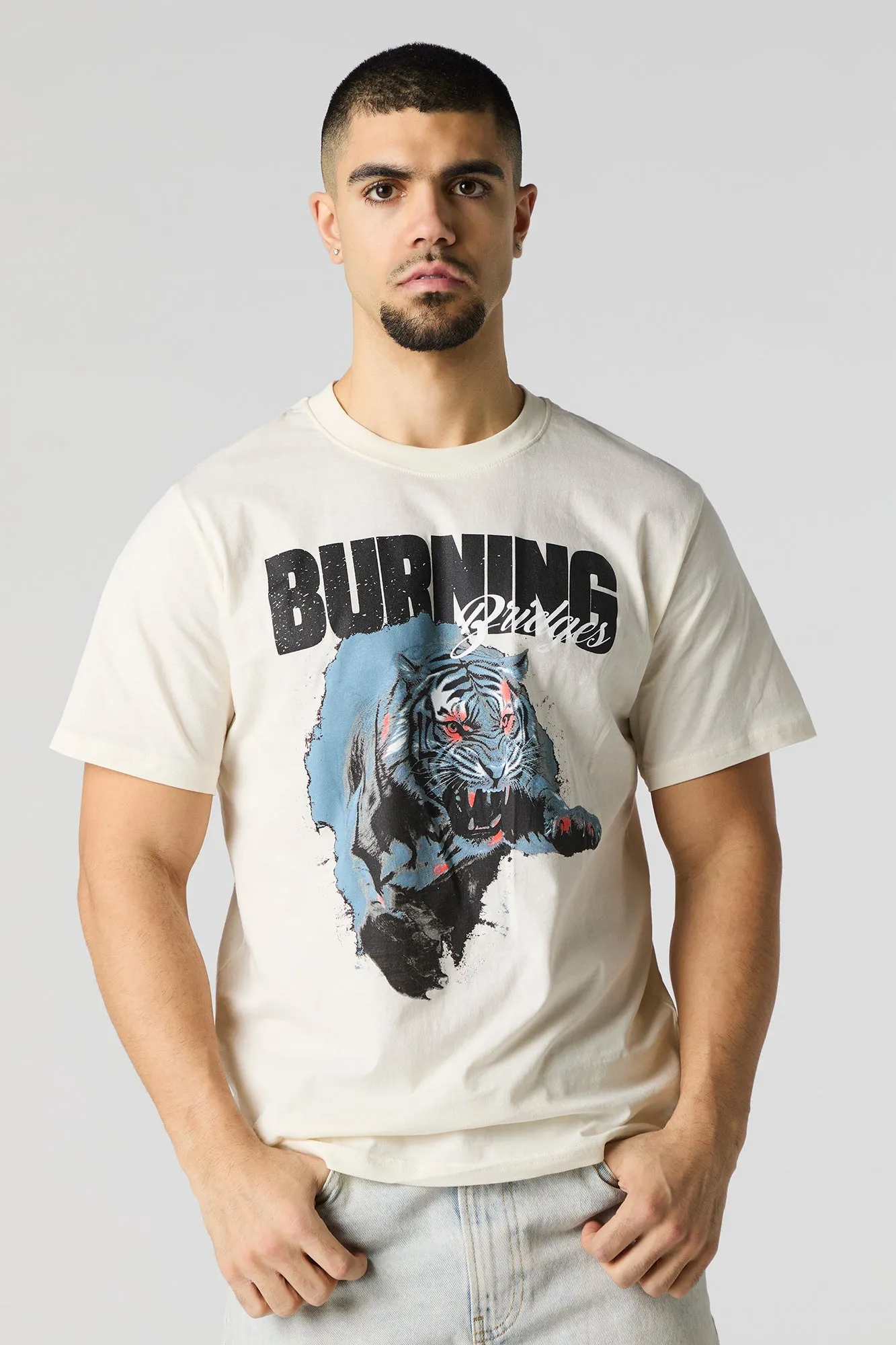 Burning Bridges Graphic T-Shirt sold by Urban Planet