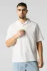 Textured Short Sleeve Button-Up Top sold by Urban Planet