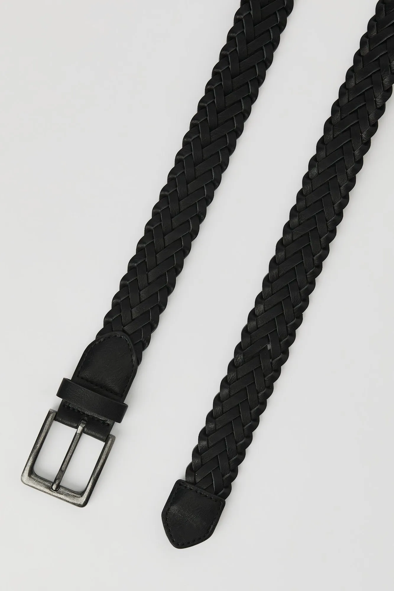 Braided Faux Leather Belt sold by Urban Planet product image thumbnail 2