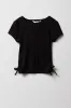 Girls Ribbed Side Cinched T-Shirt sold by Urban Planet