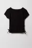 Girls Ribbed Side Cinched T-Shirt sold by Urban Planet