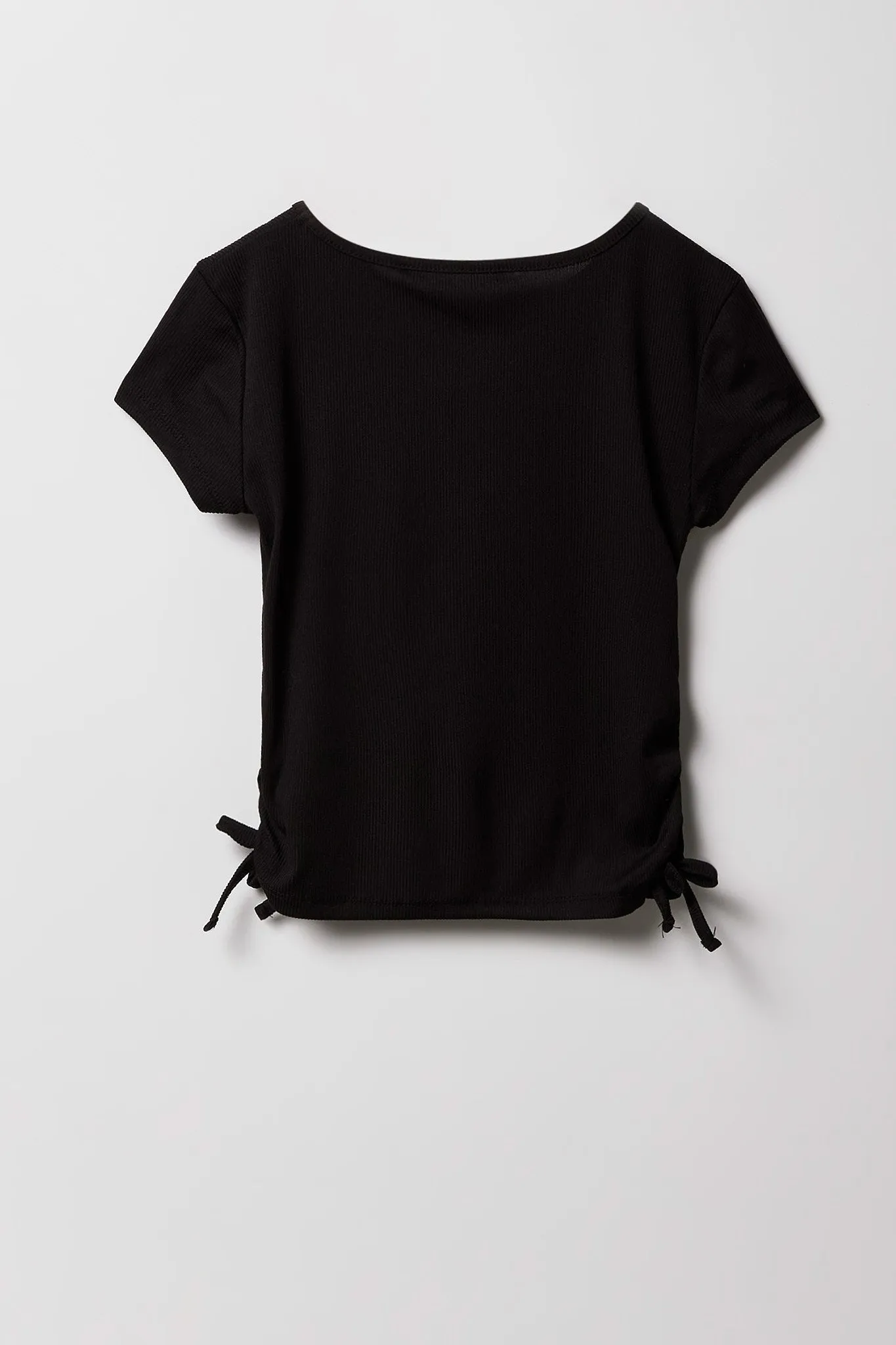 Girls Ribbed Side Cinched T-Shirt sold by Urban Planet product image thumbnail 4