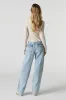 Double Button Wide Leg Jean sold by Urban Planet