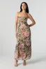 Robe maxi en filet imprimé sold by Urban Planet