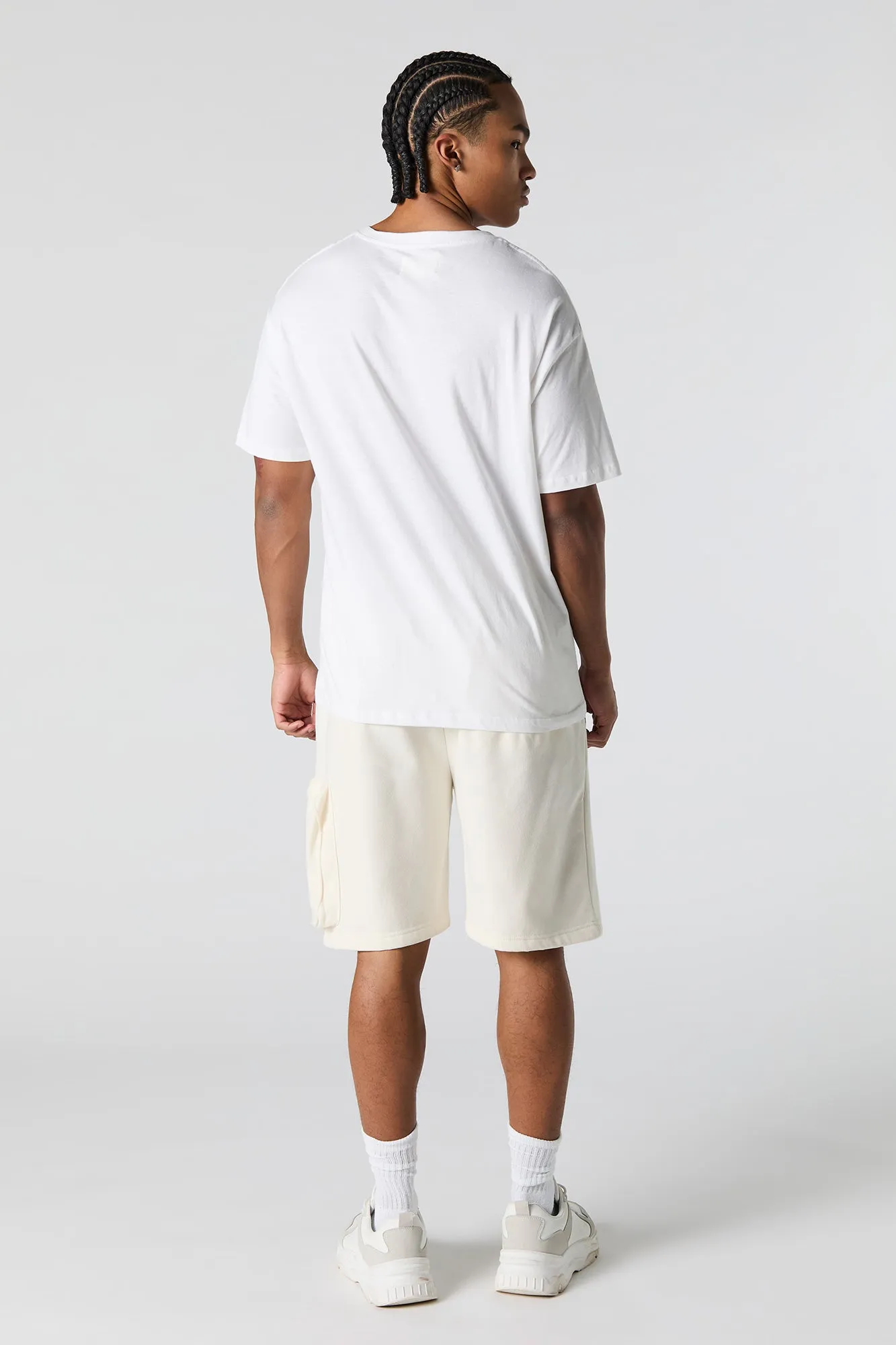 Short cargo long en molleton avec fermeture à glissière sold by Urban Planet product image thumbnail 3