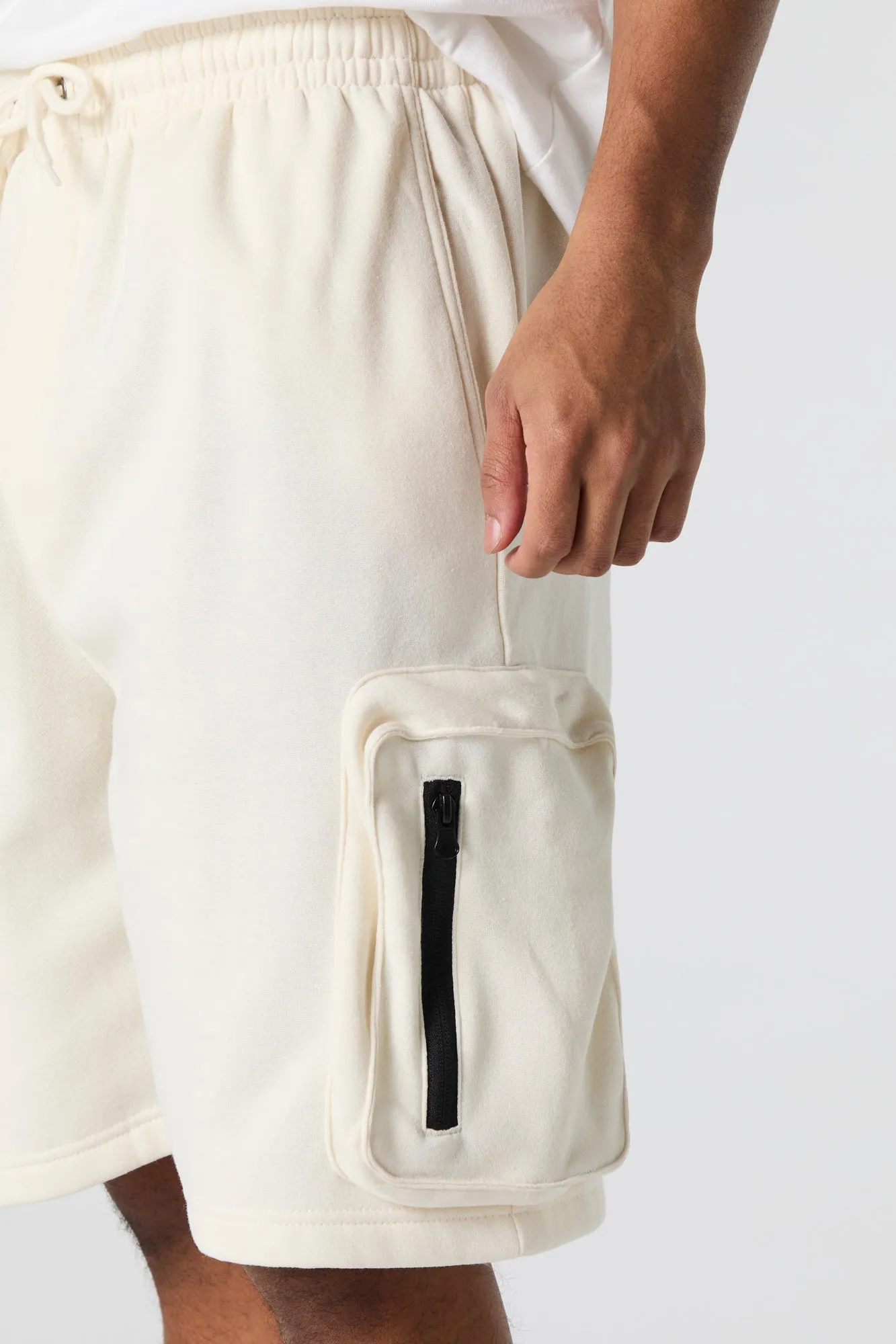 Short cargo long en molleton avec fermeture à glissière sold by Urban Planet product image thumbnail 4