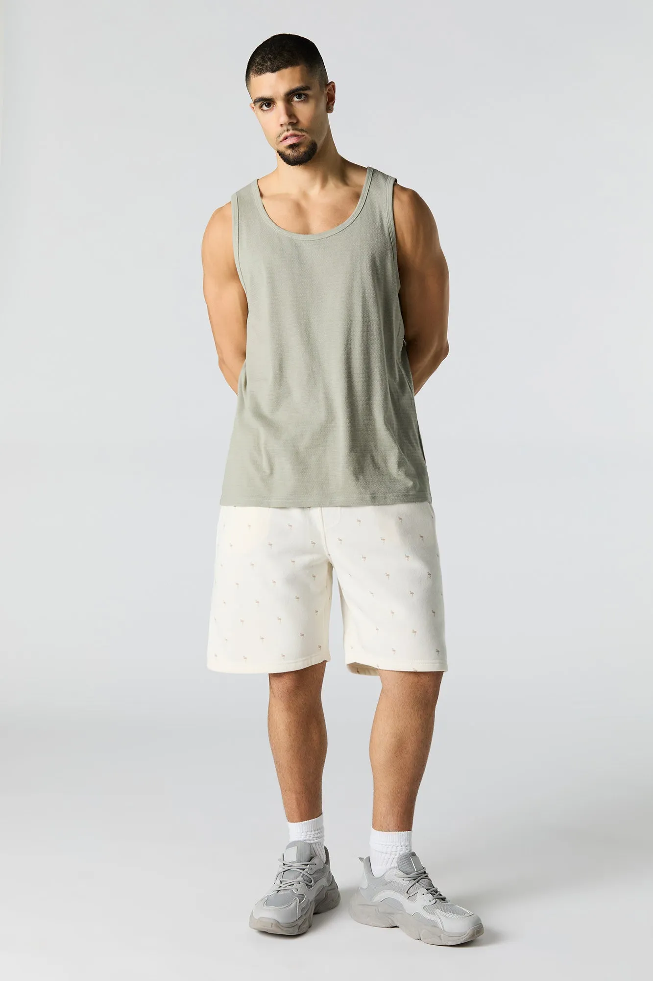 Short long en molleton à imprimé Summer sold by Urban Planet product image thumbnail 2