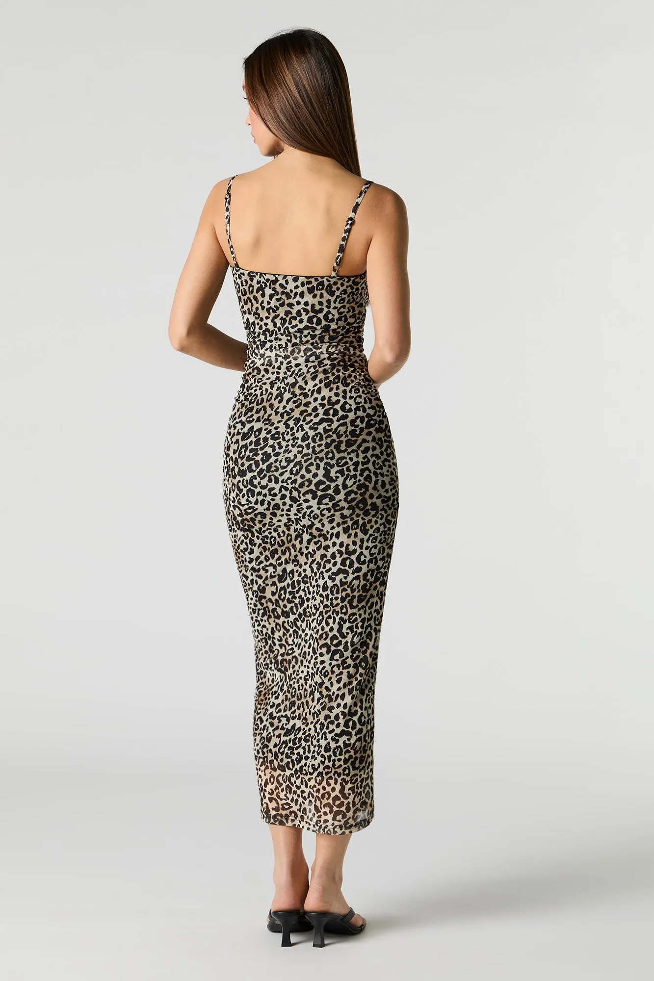 Robe-bustier maxi en filet imprimé sold by Urban Planet product image thumbnail 3