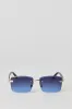 Lunettes de soleil carrées sans monture sold by Urban Planet