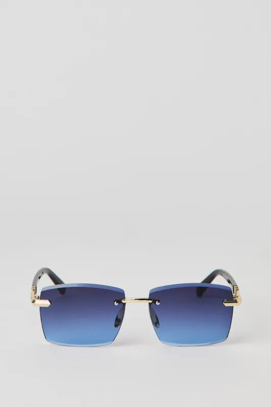 Lunettes de soleil carrées sans monture sold by Urban Planet
