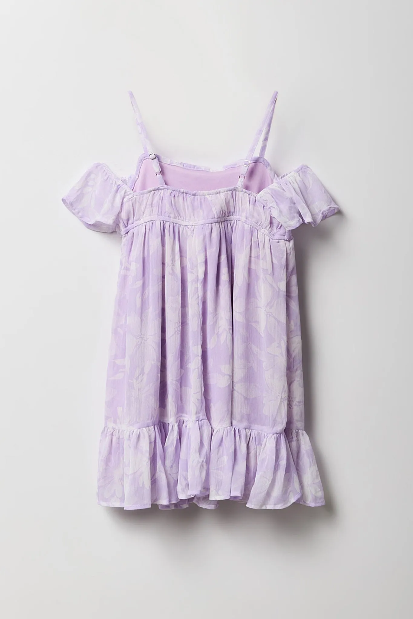 Girls Floral Chiffon Off-Shoulder Dress sold by Urban Planet product image thumbnail 2