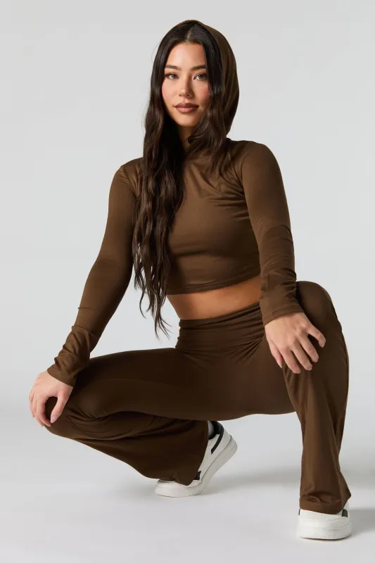 Active Foldover Waist Flare Legging sold by Urban Planet