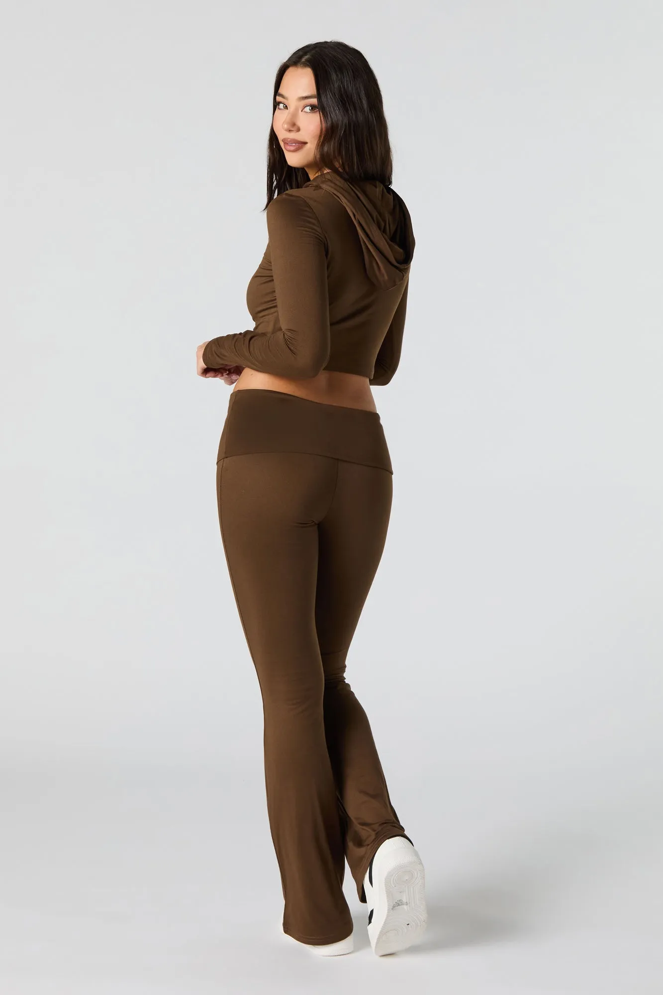 Legging Active à jambe évasée et taille pliée sold by Urban Planet product image thumbnail 3