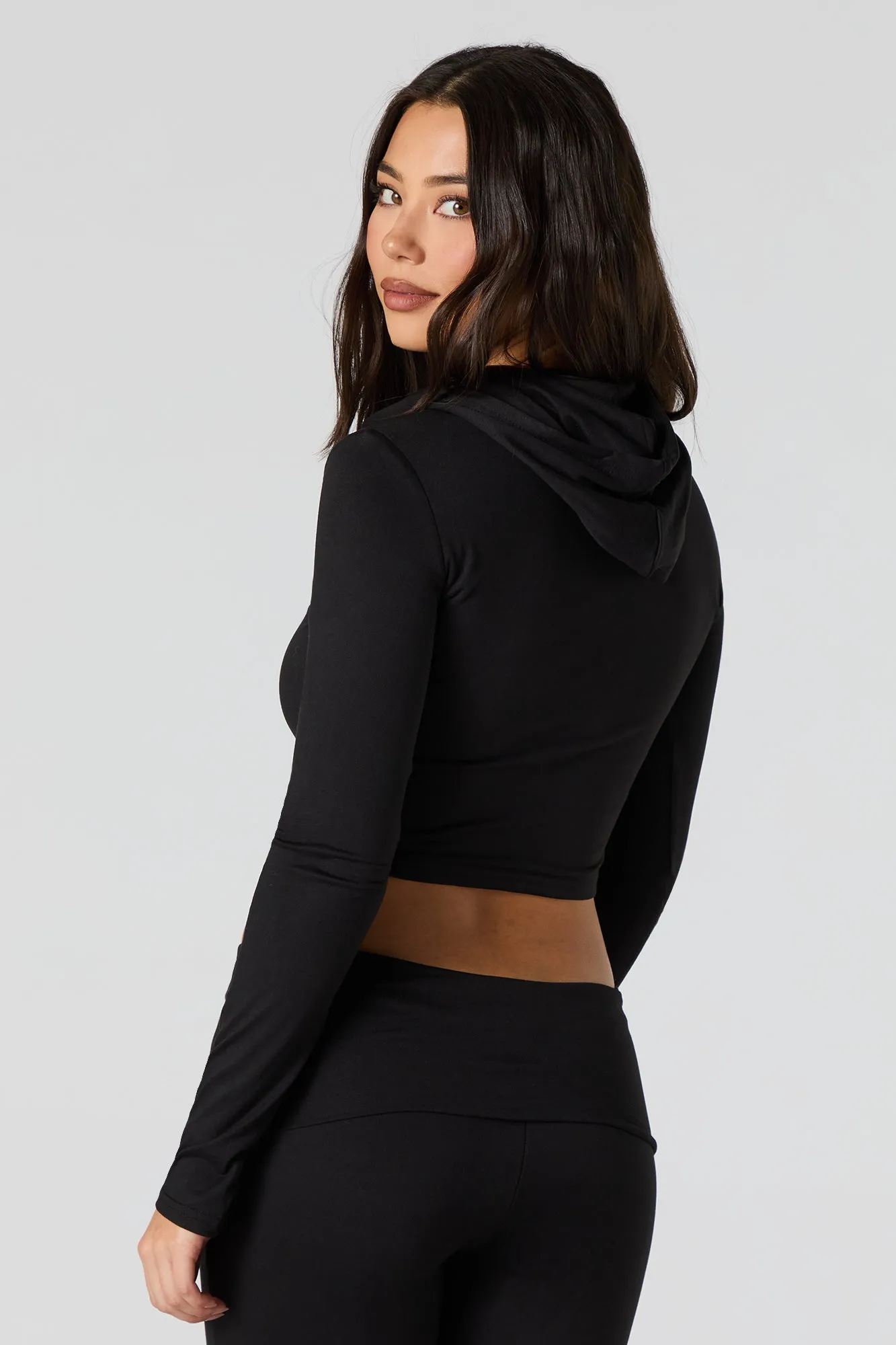 Active Soft Cropped Hoodie sold by Urban Planet product image thumbnail 5