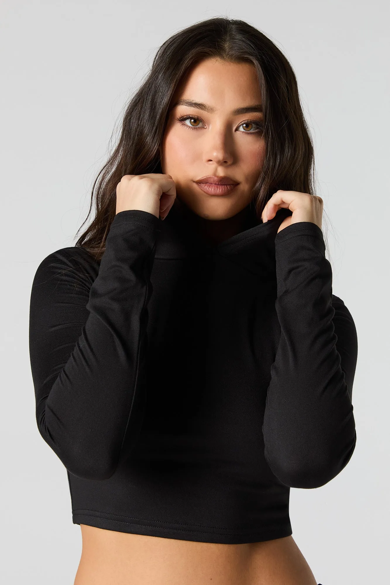 Active Soft Cropped Hoodie sold by Urban Planet product image thumbnail 4